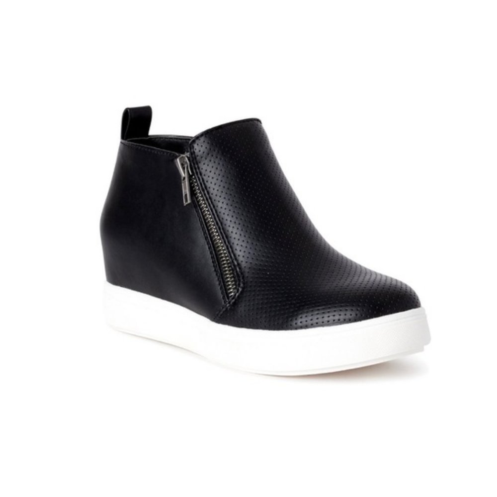 Sneaker Wedge Booties With Memory Foam Women's
